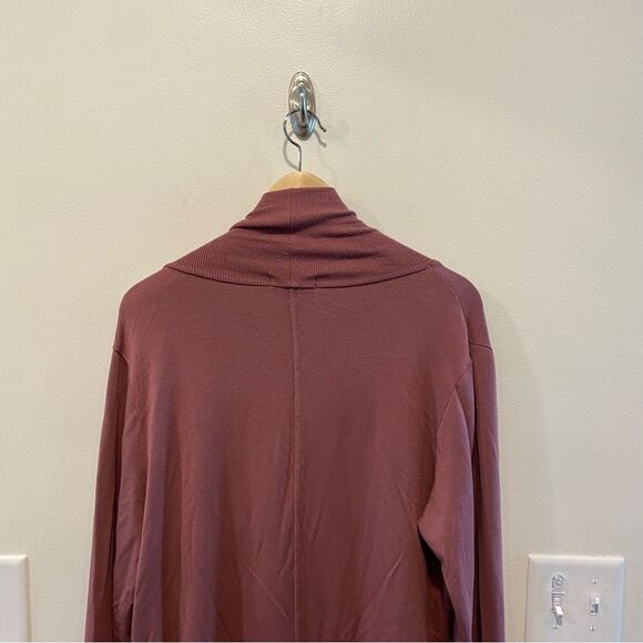 Athleta Pranyama restore wrap cardigan women’s large tawny rose pockets nirvana - Picture 11 of 16